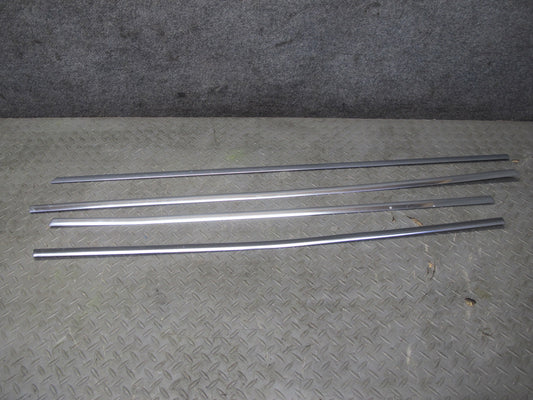 13-16 Audi A4 S4 B8 Sedan Set of 4 Front & Rear Door Chrome Molding OEM