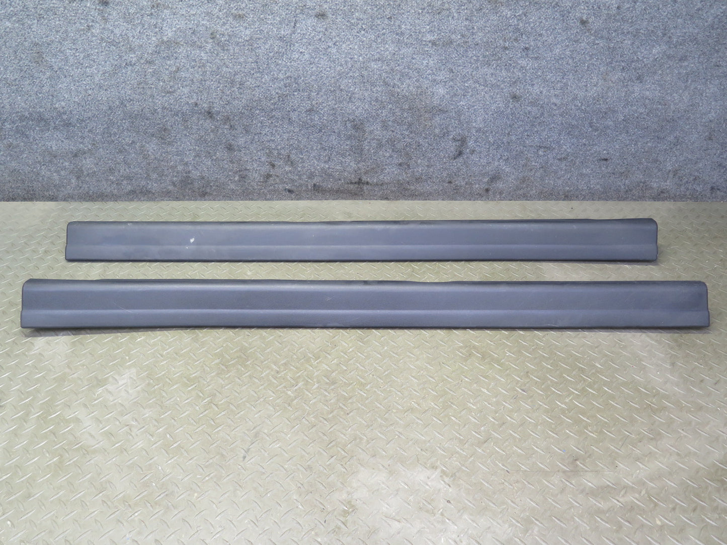 04-11 Mazda RX8 Set of 2 Left & Right Door Inner Sill Scuff Plate Trim Black OEM