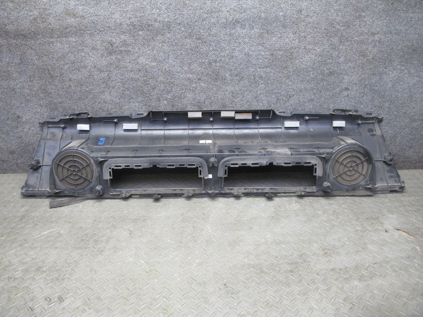 04-09 Nissan Z33 350Z Convert Rear Shelf Speaker Trim Cover Panel Black OEM