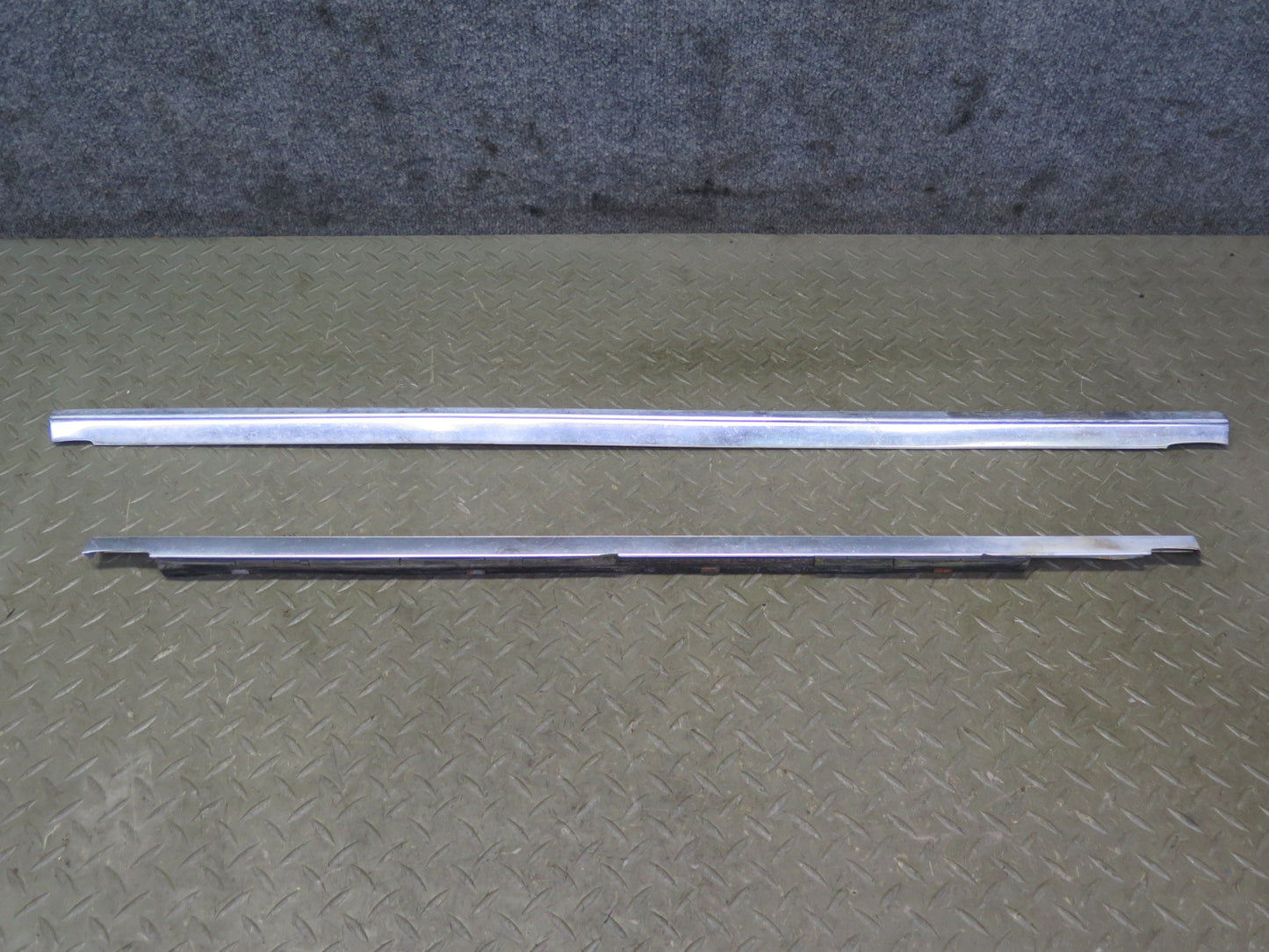 75-76 Mercedes W115 Set of 6 Front & Rear Left Exterior Door Molding OEM