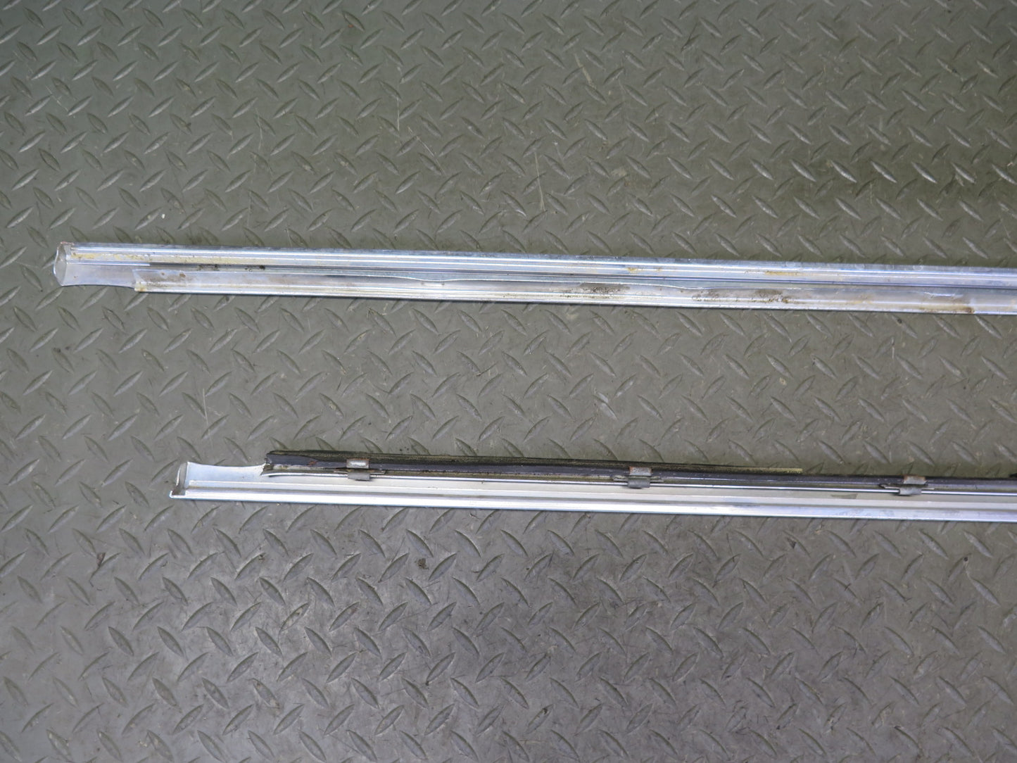 75-76 Mercedes W115 Set of 6 Front & Rear Left Exterior Door Molding OEM