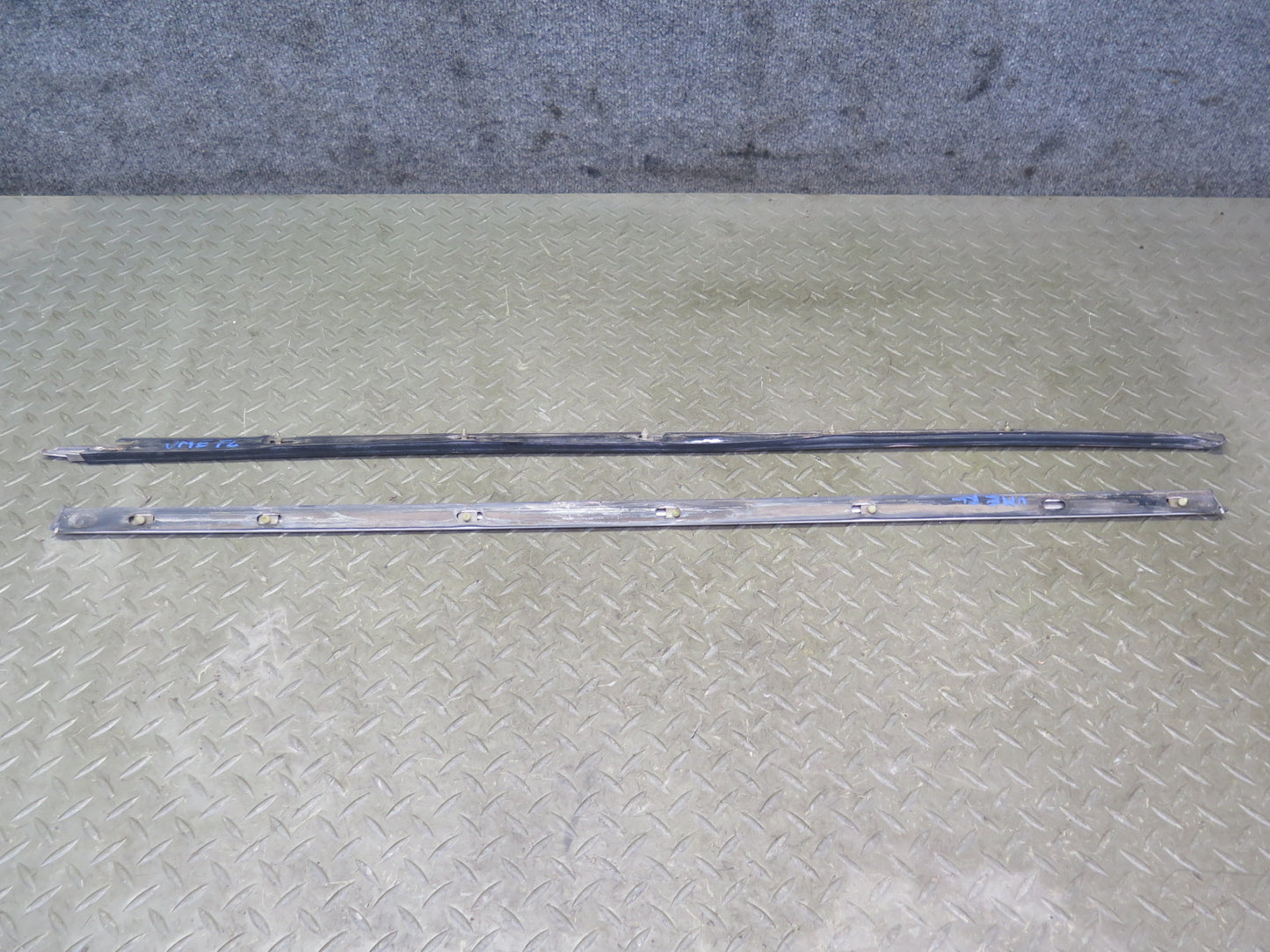 75-76 Mercedes W115 Set of 6 Front & Rear Left Exterior Door Molding OEM