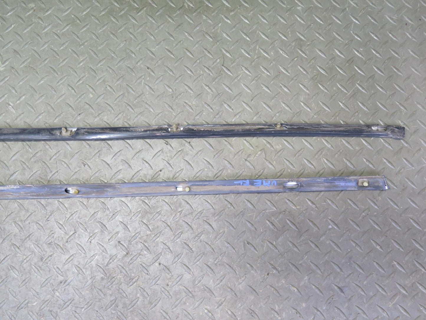 75-76 Mercedes W115 Set of 6 Front & Rear Left Exterior Door Molding OEM
