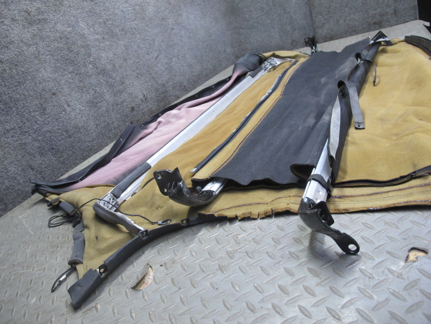 10-19 Nissan 370Z Z34 Convertible Inner Soft TOP Cover w BOW & Retainer Set OEM