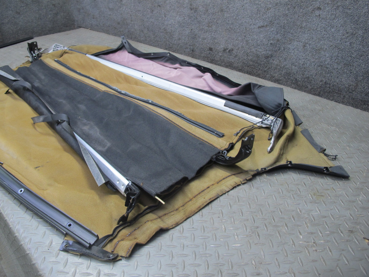 10-19 Nissan 370Z Z34 Convertible Inner Soft TOP Cover w BOW & Retainer Set OEM