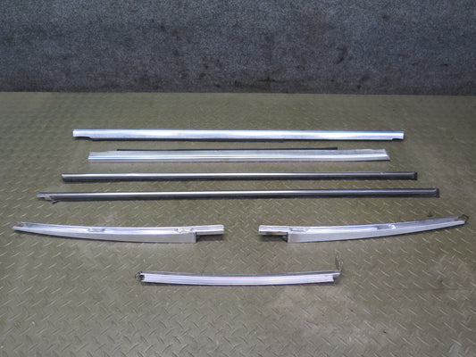 75-76 Mercedes W115 Set of 7 Front & Rear Right Exterior Door Molding OEM