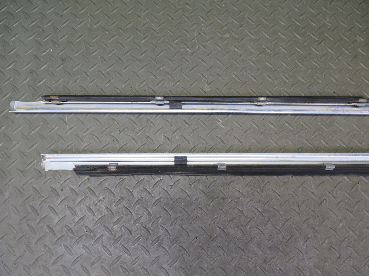 75-76 Mercedes W115 Set of 7 Front & Rear Right Exterior Door Molding OEM