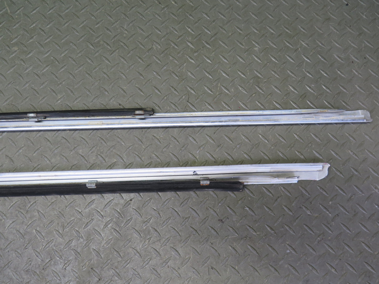 75-76 Mercedes W115 Set of 7 Front & Rear Right Exterior Door Molding OEM