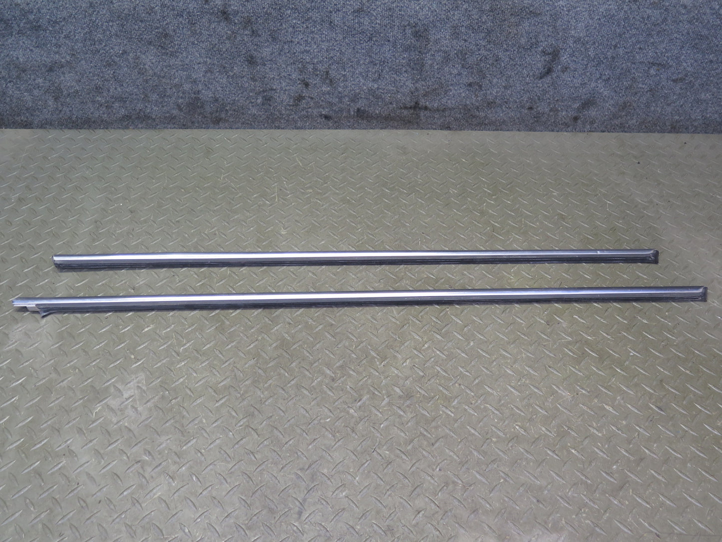 75-76 Mercedes W115 Set of 7 Front & Rear Right Exterior Door Molding OEM