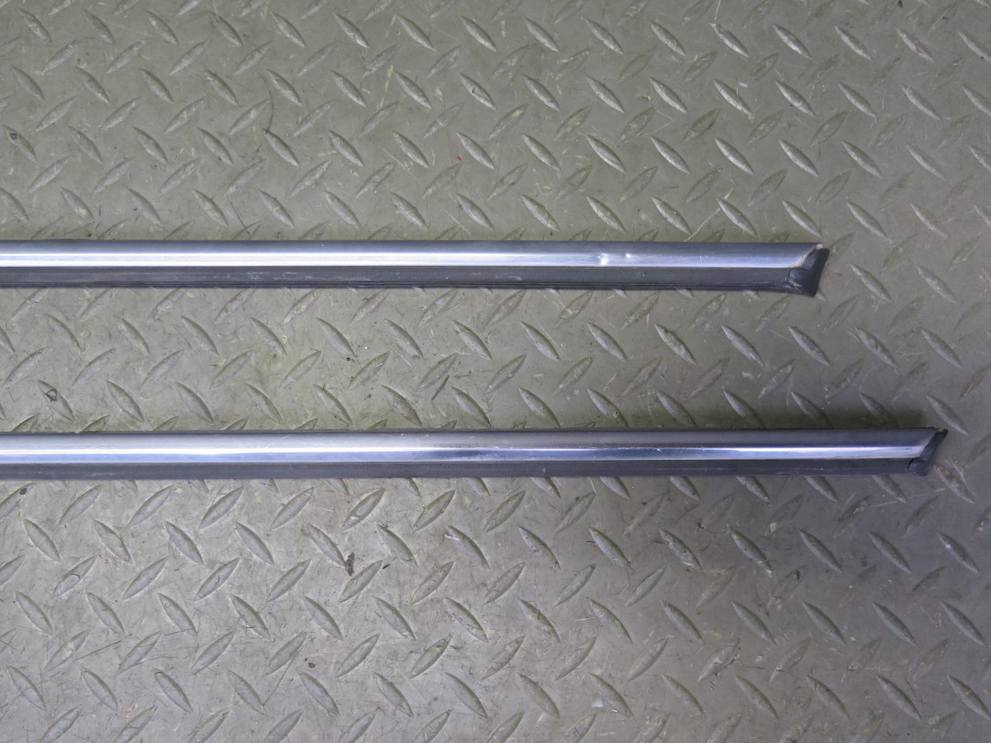 75-76 Mercedes W115 Set of 7 Front & Rear Right Exterior Door Molding OEM
