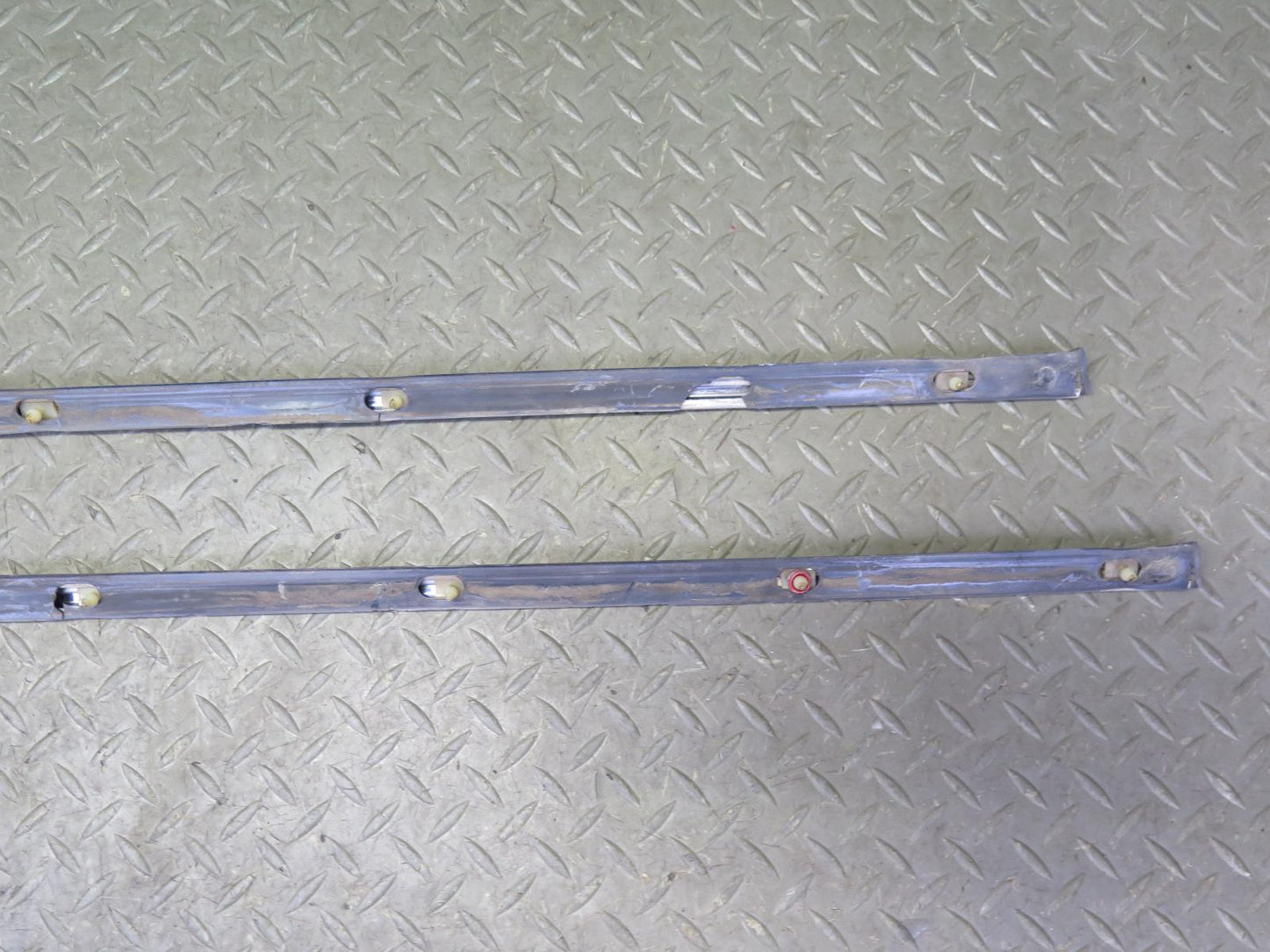 75-76 Mercedes W115 Set of 7 Front & Rear Right Exterior Door Molding OEM