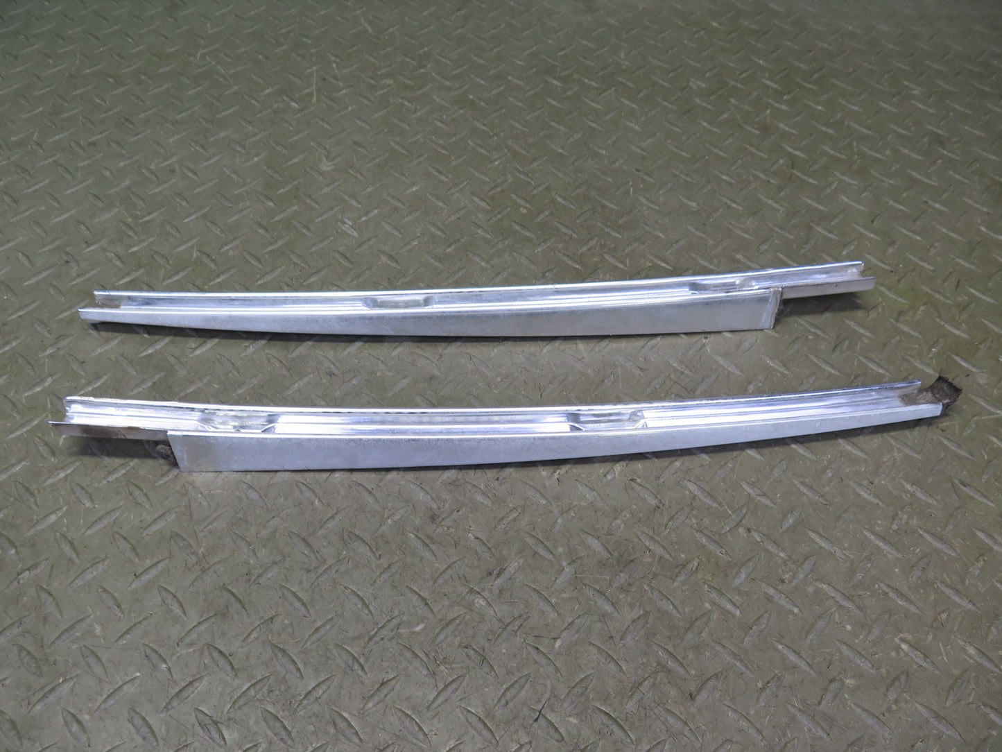 75-76 Mercedes W115 Set of 7 Front & Rear Right Exterior Door Molding OEM