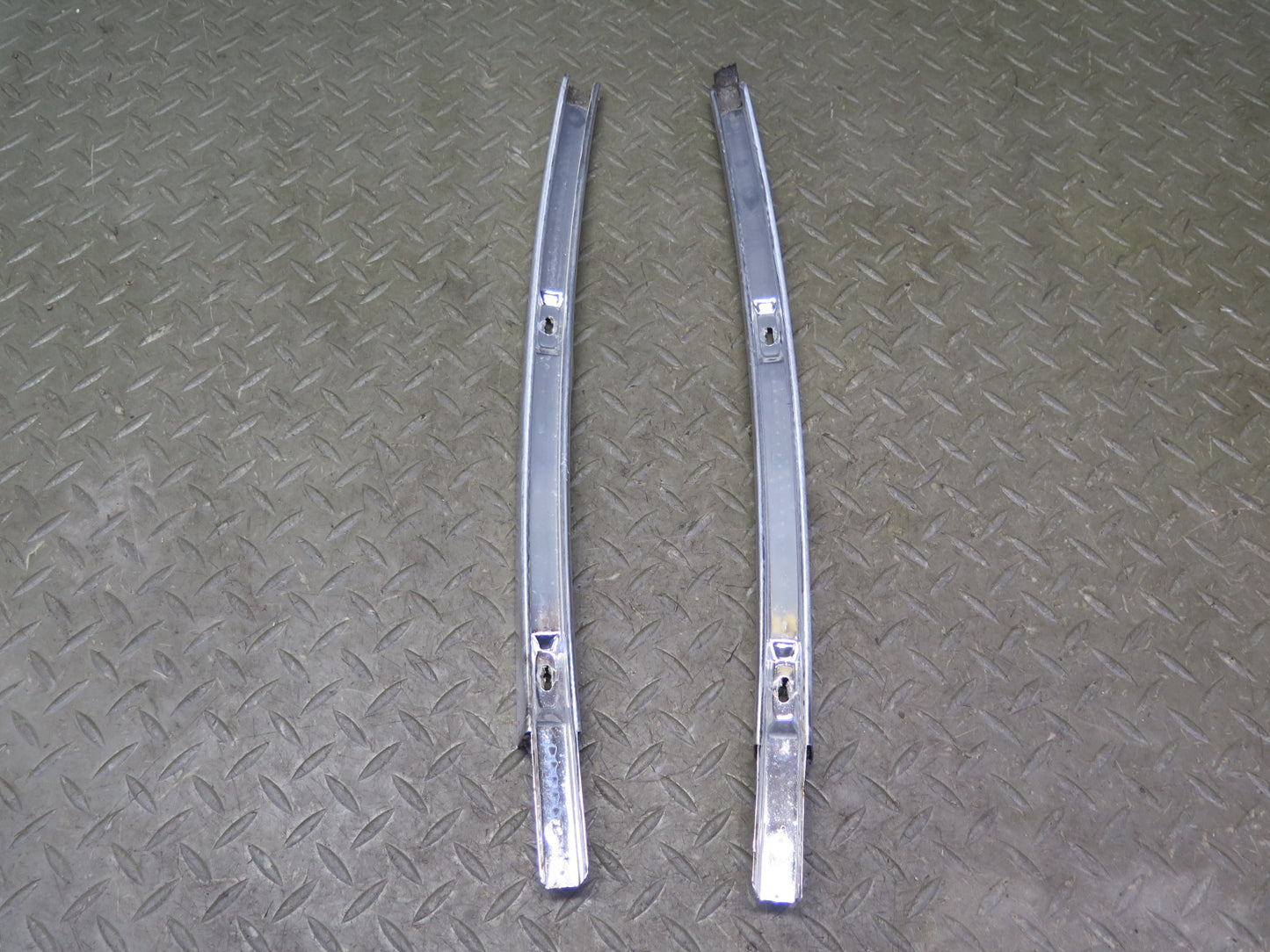 75-76 Mercedes W115 Set of 7 Front & Rear Right Exterior Door Molding OEM