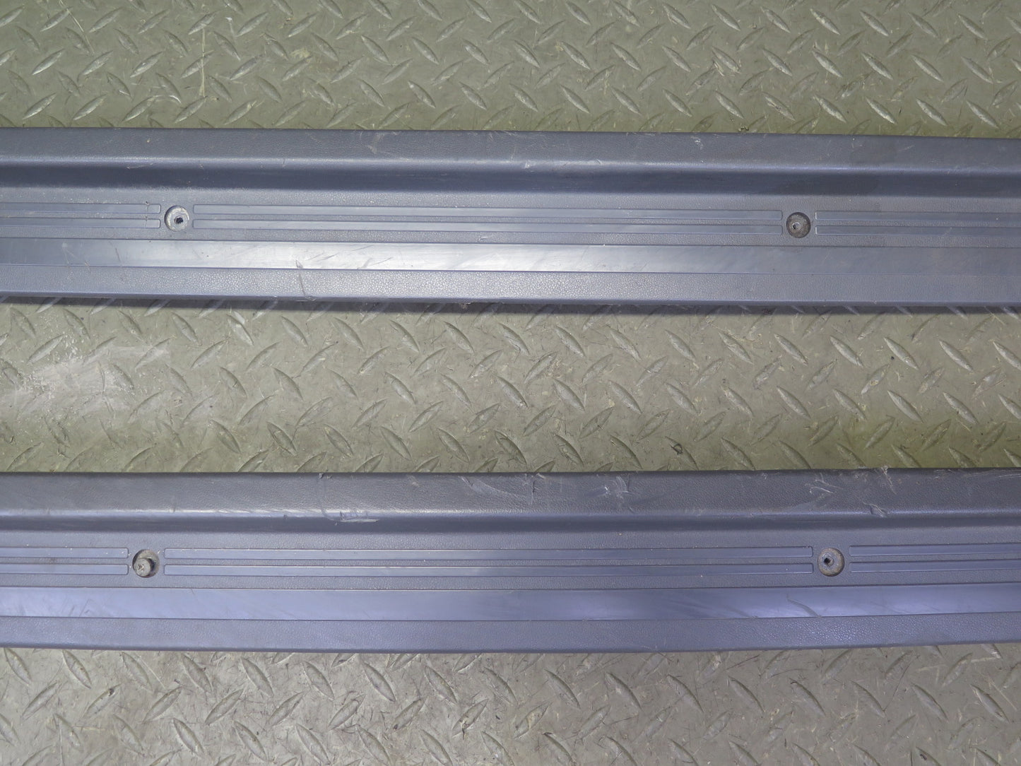 86-92 Toyota Supra MA70L Set of 2 Left & Right Door Scuff Sill Plate Trim OEM