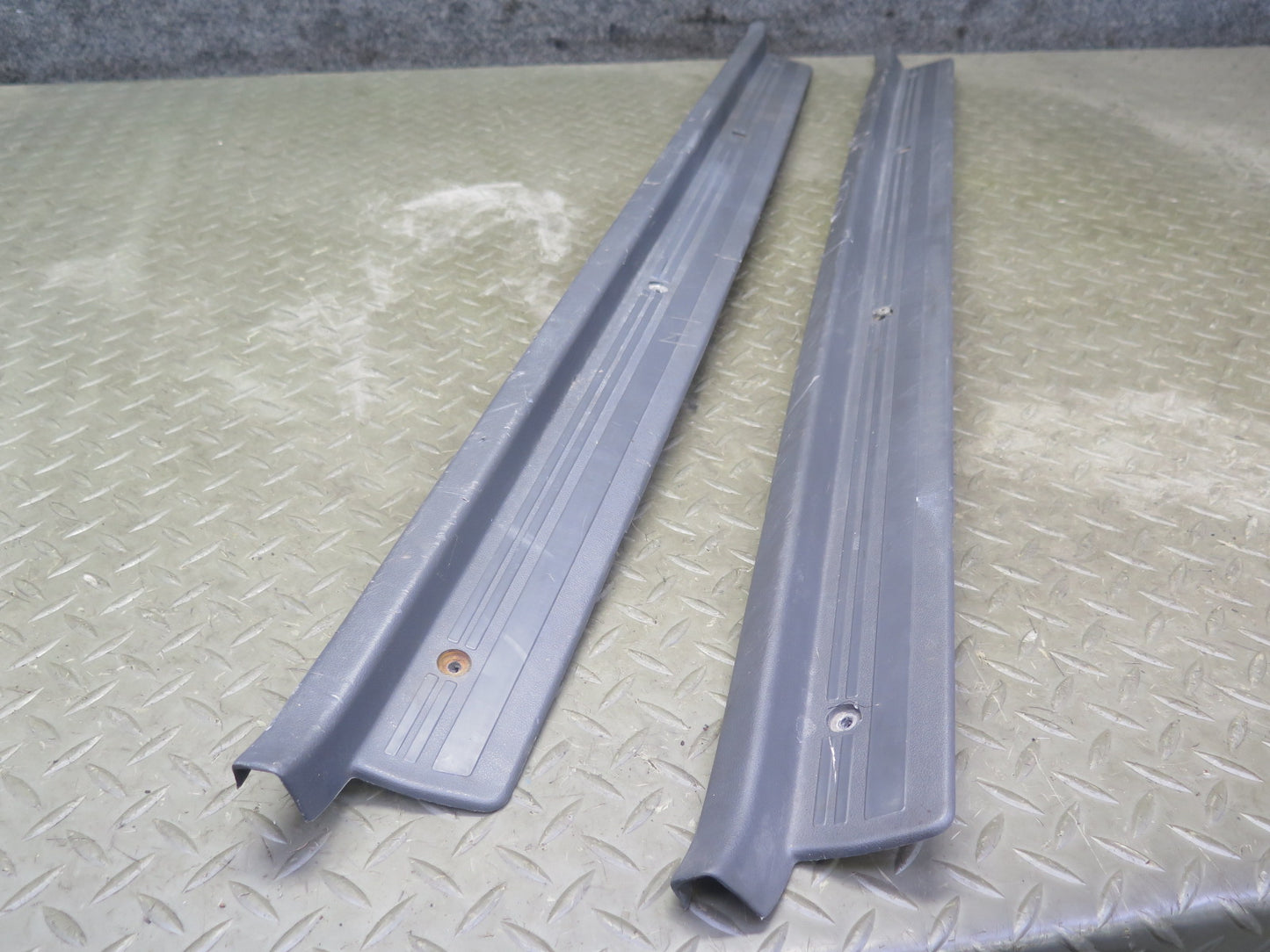 86-92 Toyota Supra MA70L Set of 2 Left & Right Door Scuff Sill Plate Trim OEM