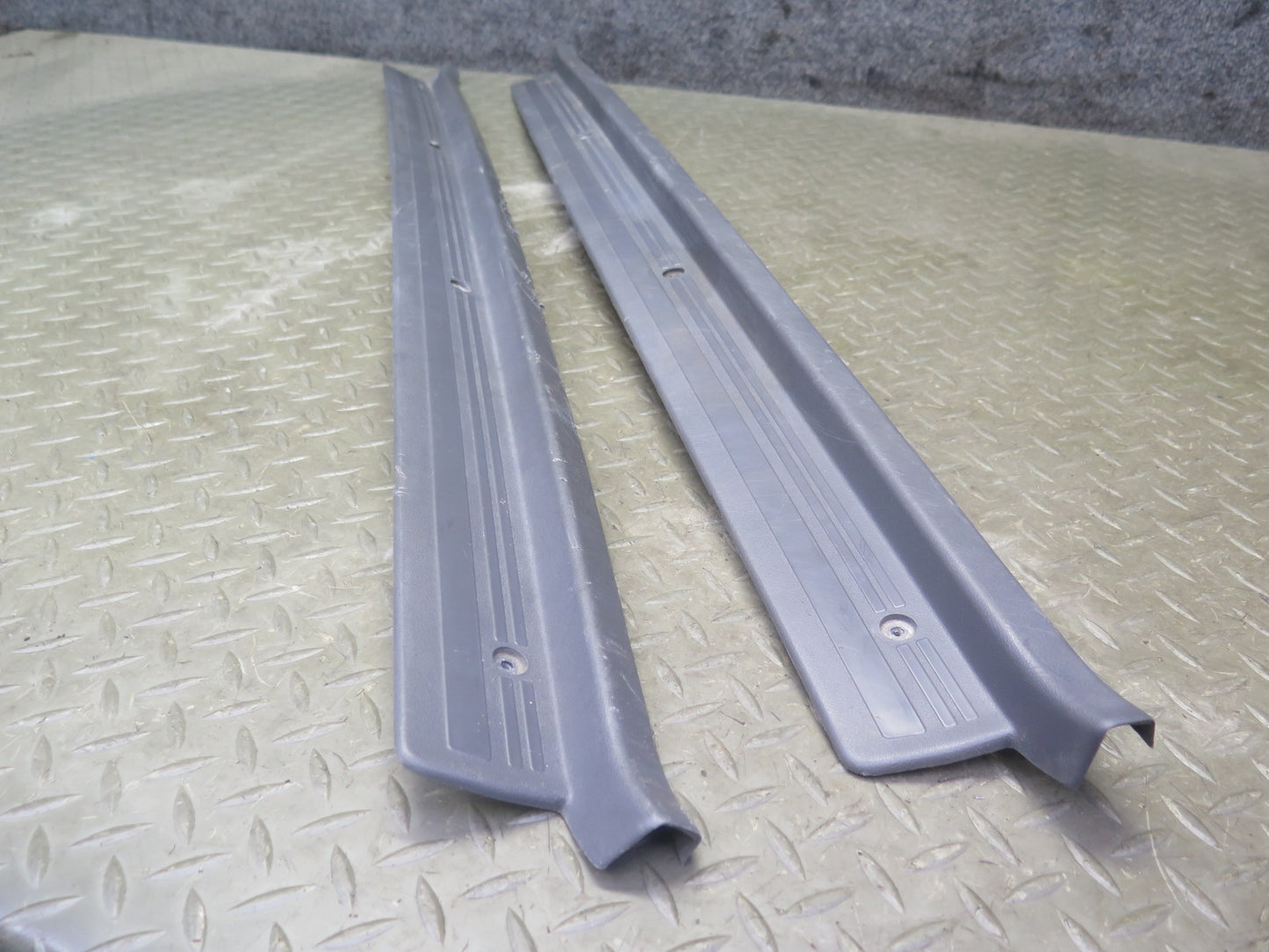 86-92 Toyota Supra MA70L Set of 2 Left & Right Door Scuff Sill Plate Trim OEM