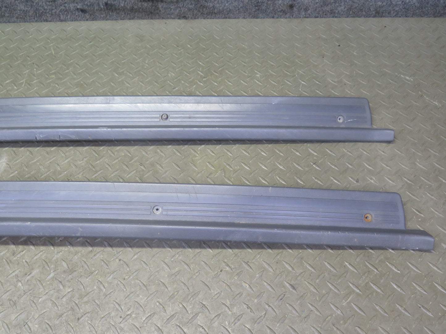 86-92 Toyota Supra MA70L Set of 2 Left & Right Door Scuff Sill Plate Trim OEM