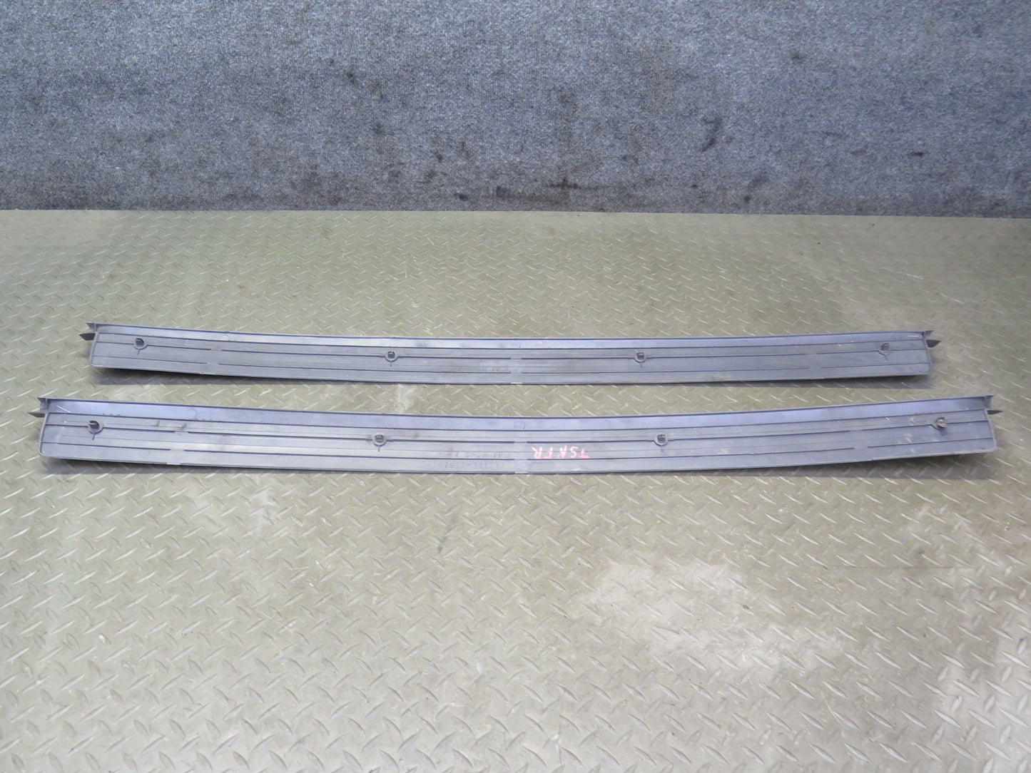 86-92 Toyota Supra MA70L Set of 2 Left & Right Door Scuff Sill Plate Trim OEM