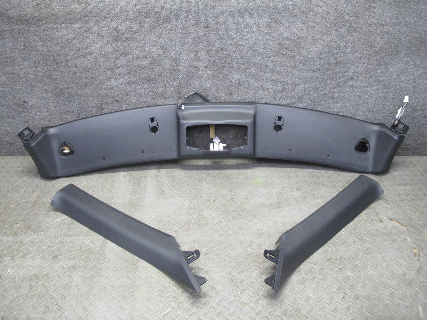 10-17 Nissan 370Z Z34 Convertible Set of 3 A Pillar & Headliner Trim Cover OEM