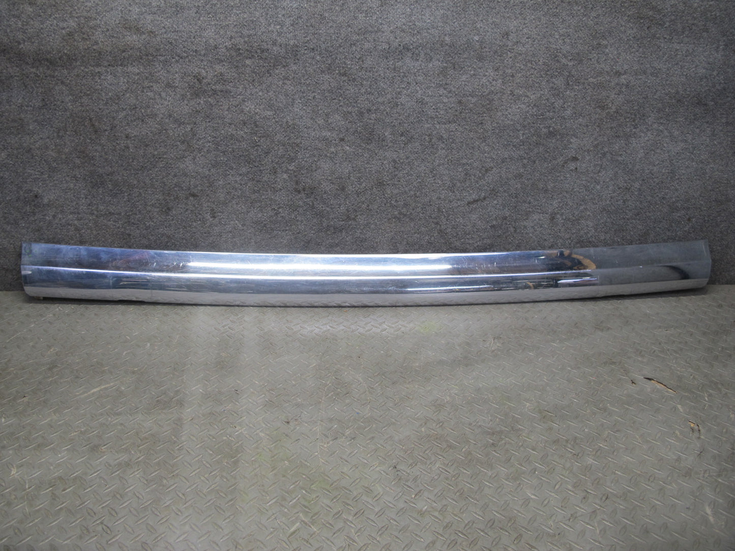 73-89 Mercedes R107 Rear Bumper Chrome Molding Trim Cover Panel OEM