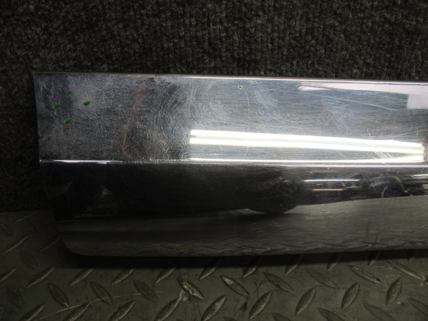 73-89 Mercedes R107 Rear Bumper Chrome Molding Trim Cover Panel OEM