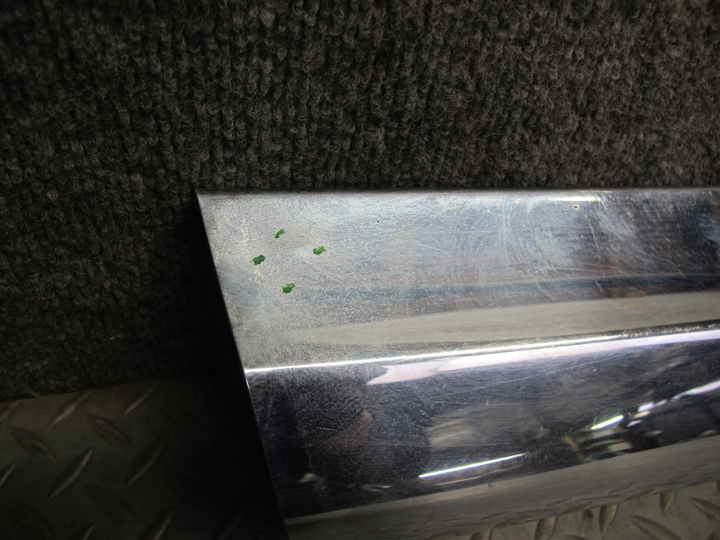 73-89 Mercedes R107 Rear Bumper Chrome Molding Trim Cover Panel OEM
