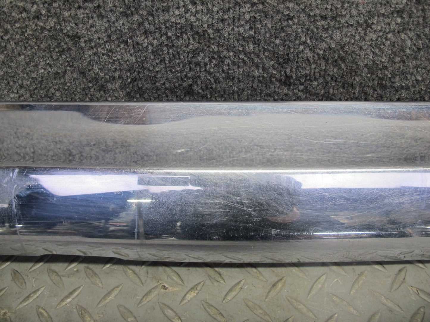 73-89 Mercedes R107 Rear Bumper Chrome Molding Trim Cover Panel OEM