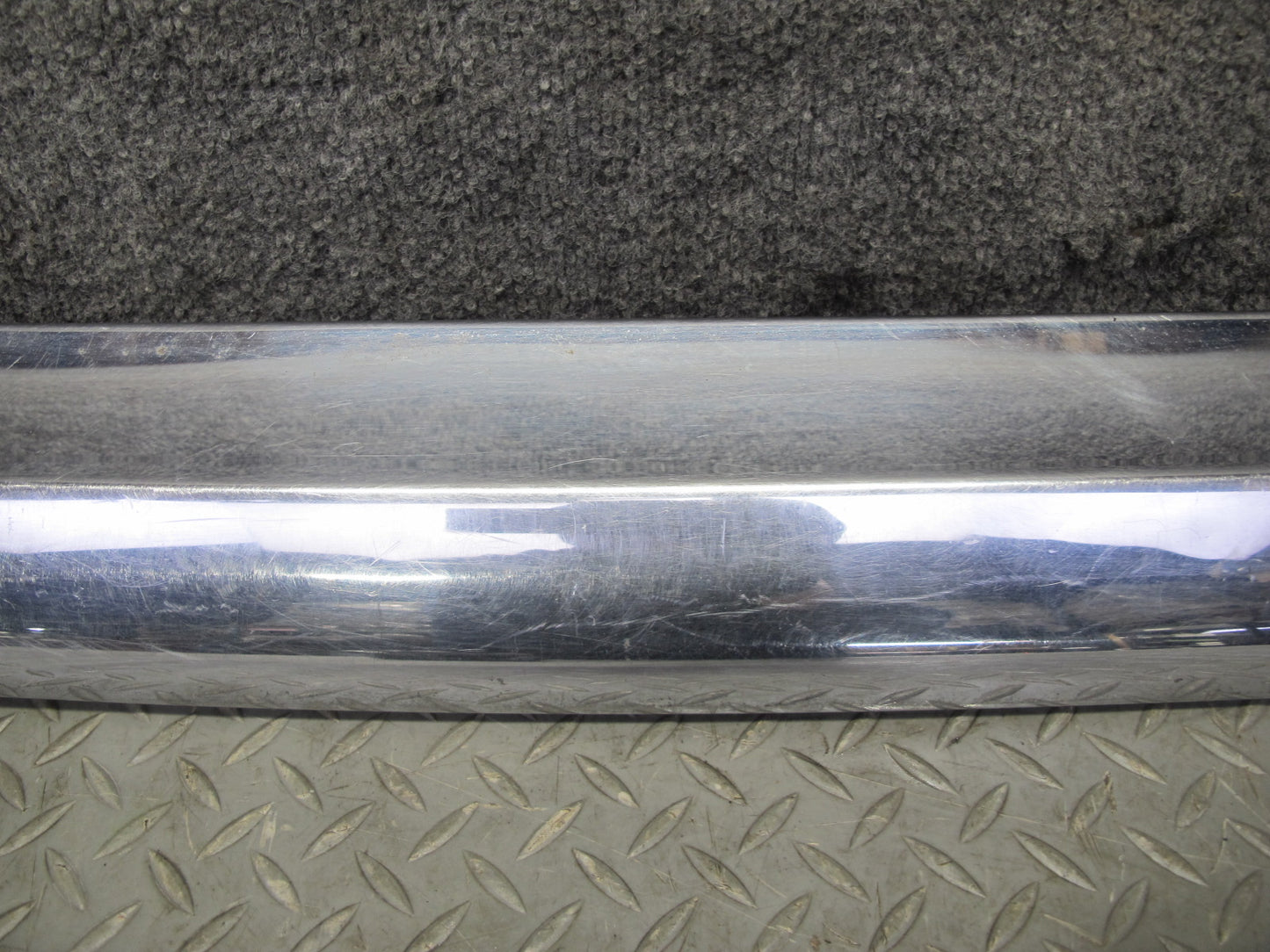 73-89 Mercedes R107 Rear Bumper Chrome Molding Trim Cover Panel OEM