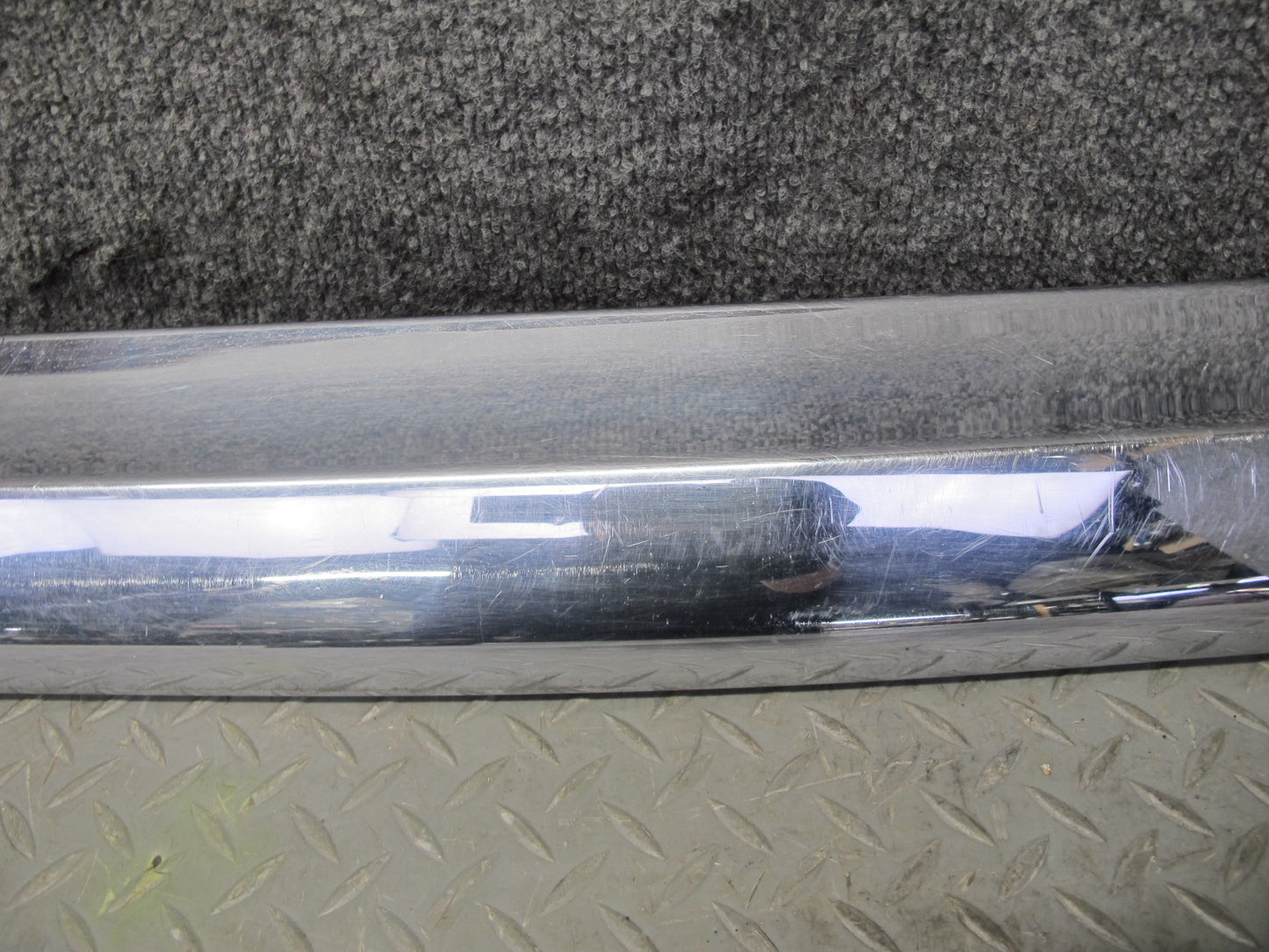 73-89 Mercedes R107 Rear Bumper Chrome Molding Trim Cover Panel OEM