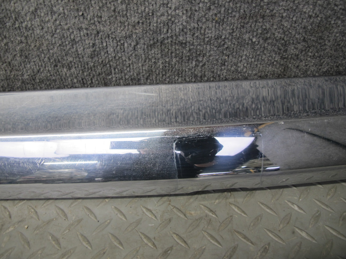 73-89 Mercedes R107 Rear Bumper Chrome Molding Trim Cover Panel OEM