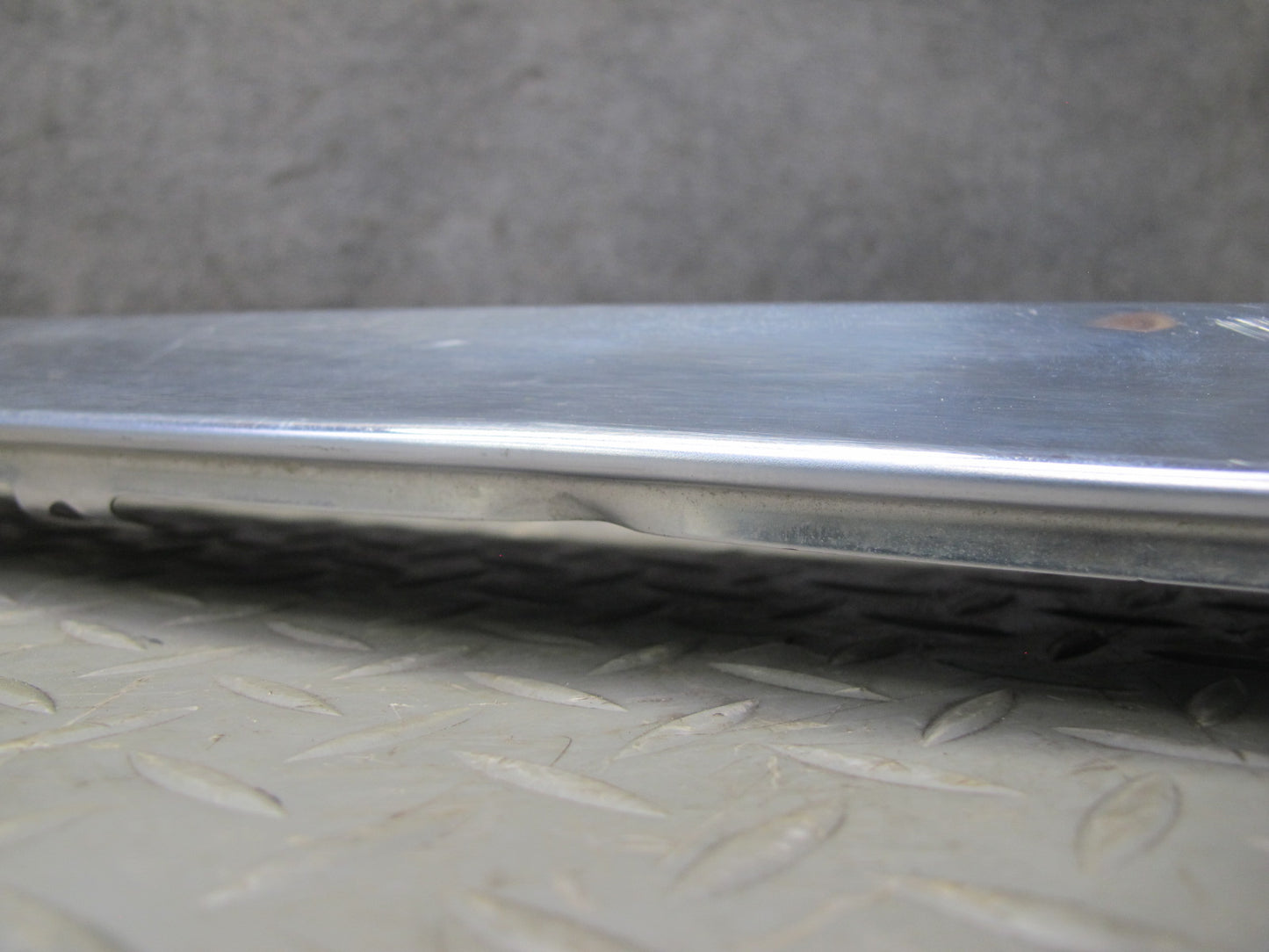 73-89 Mercedes R107 Rear Bumper Chrome Molding Trim Cover Panel OEM