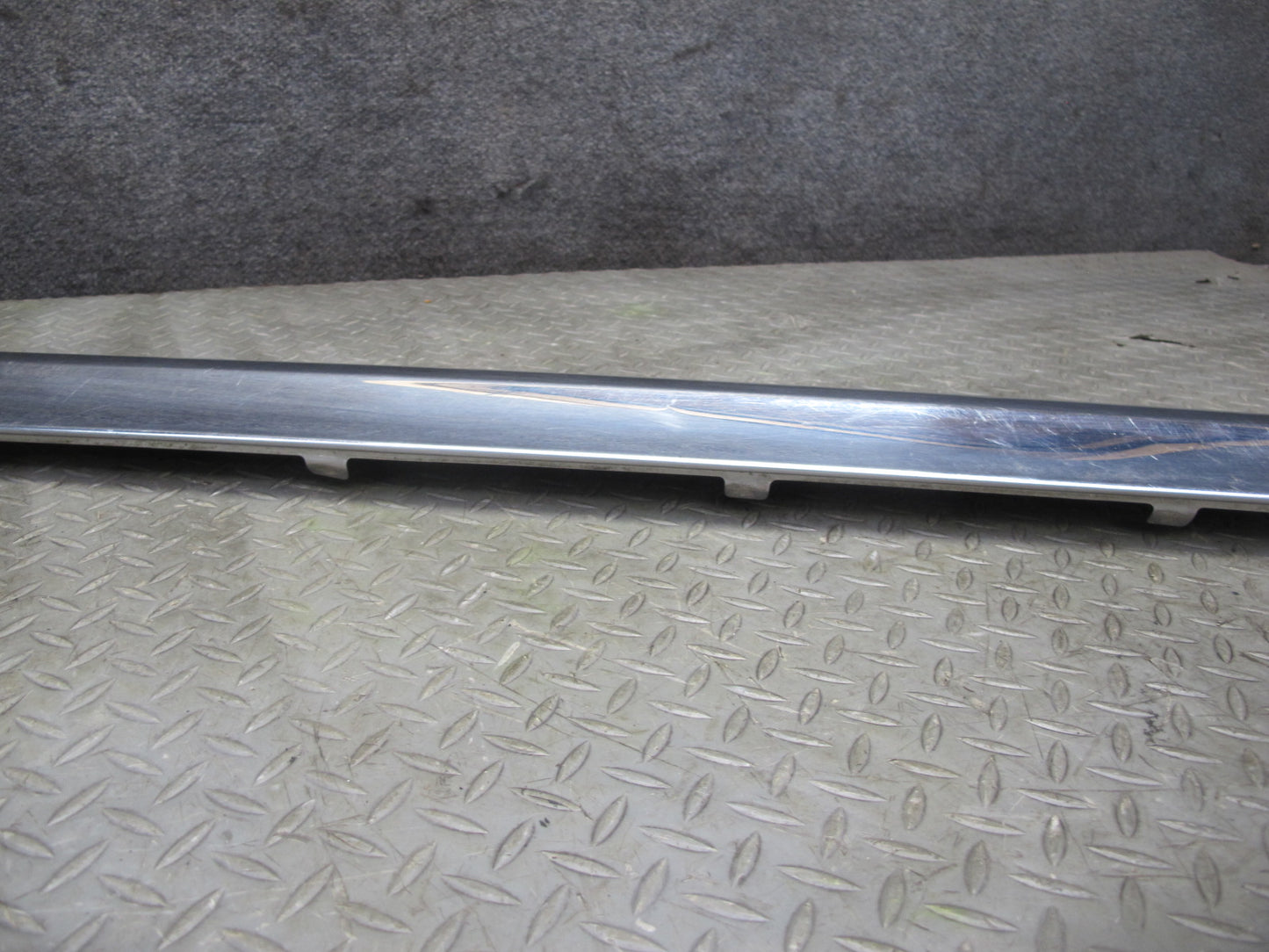 73-89 Mercedes R107 Rear Bumper Chrome Molding Trim Cover Panel OEM