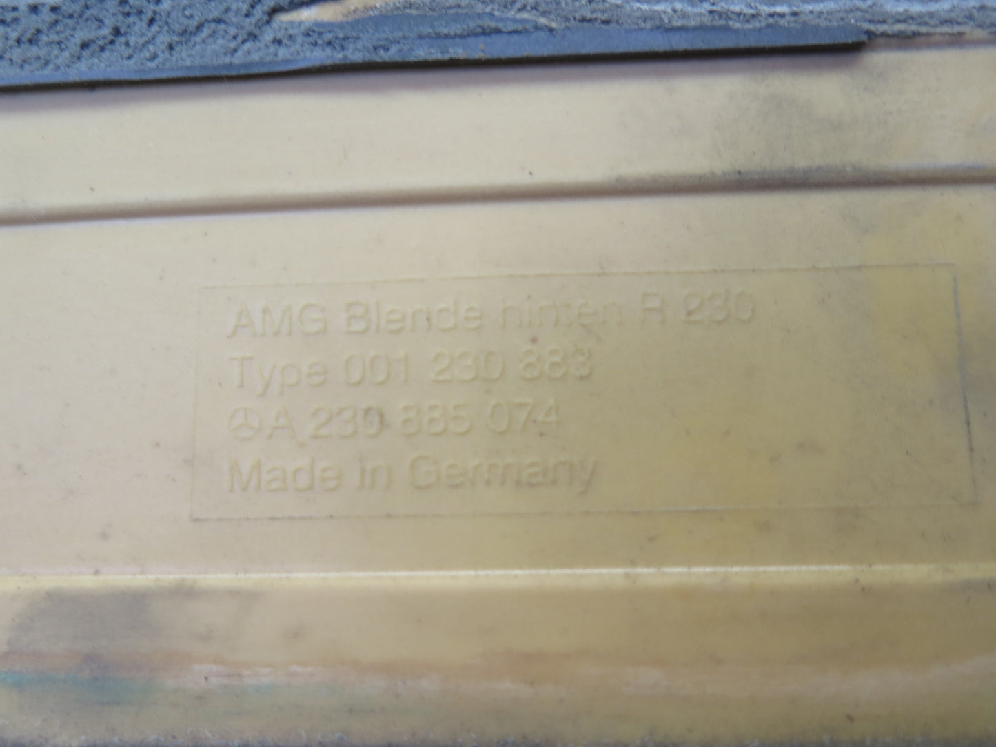 03-06 Mercedes R230 Sl-class AMG Rear Bumper Diffuser 230885074 OEM