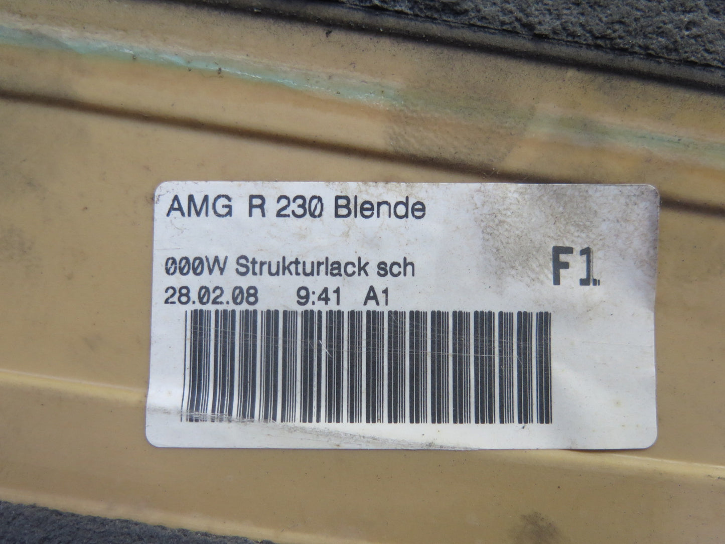 03-06 Mercedes R230 Sl-class AMG Rear Bumper Diffuser 230885074 OEM