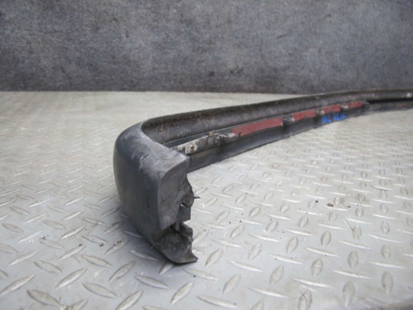77-85 Mercedes W123 Sedan Rear Bumper Impact Strip Rubber Trim Cover Pad OEM