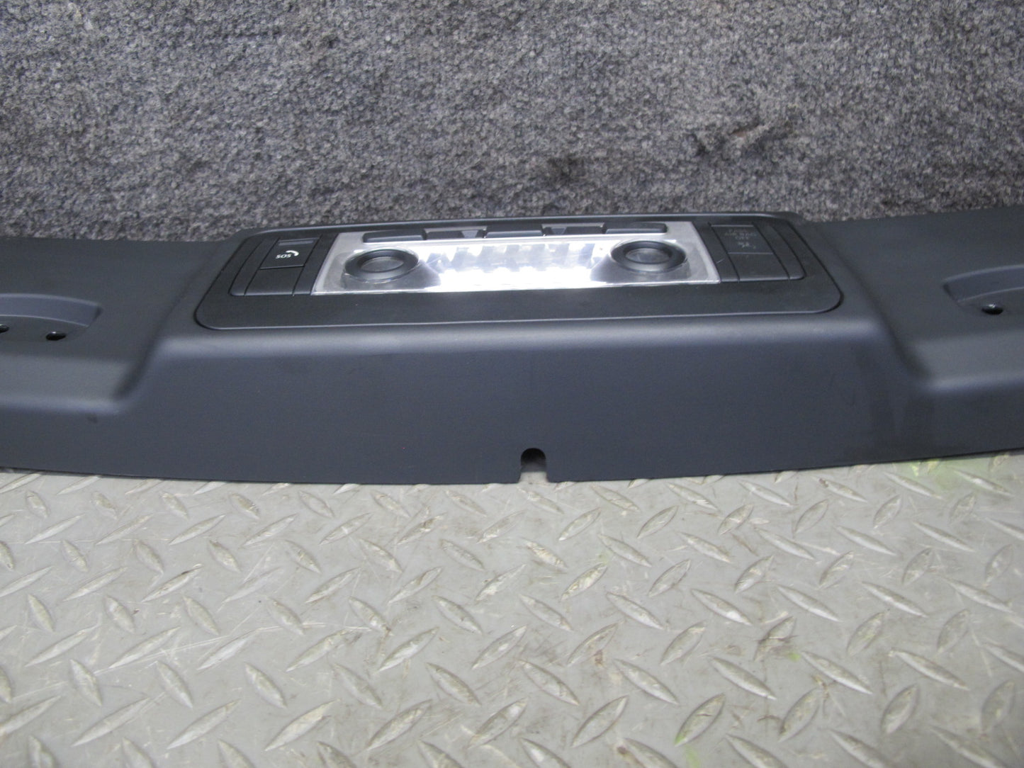 08-13 BMW E88 135I Front Windshield Upper Trim Panel w Dome Light Lamp OEM