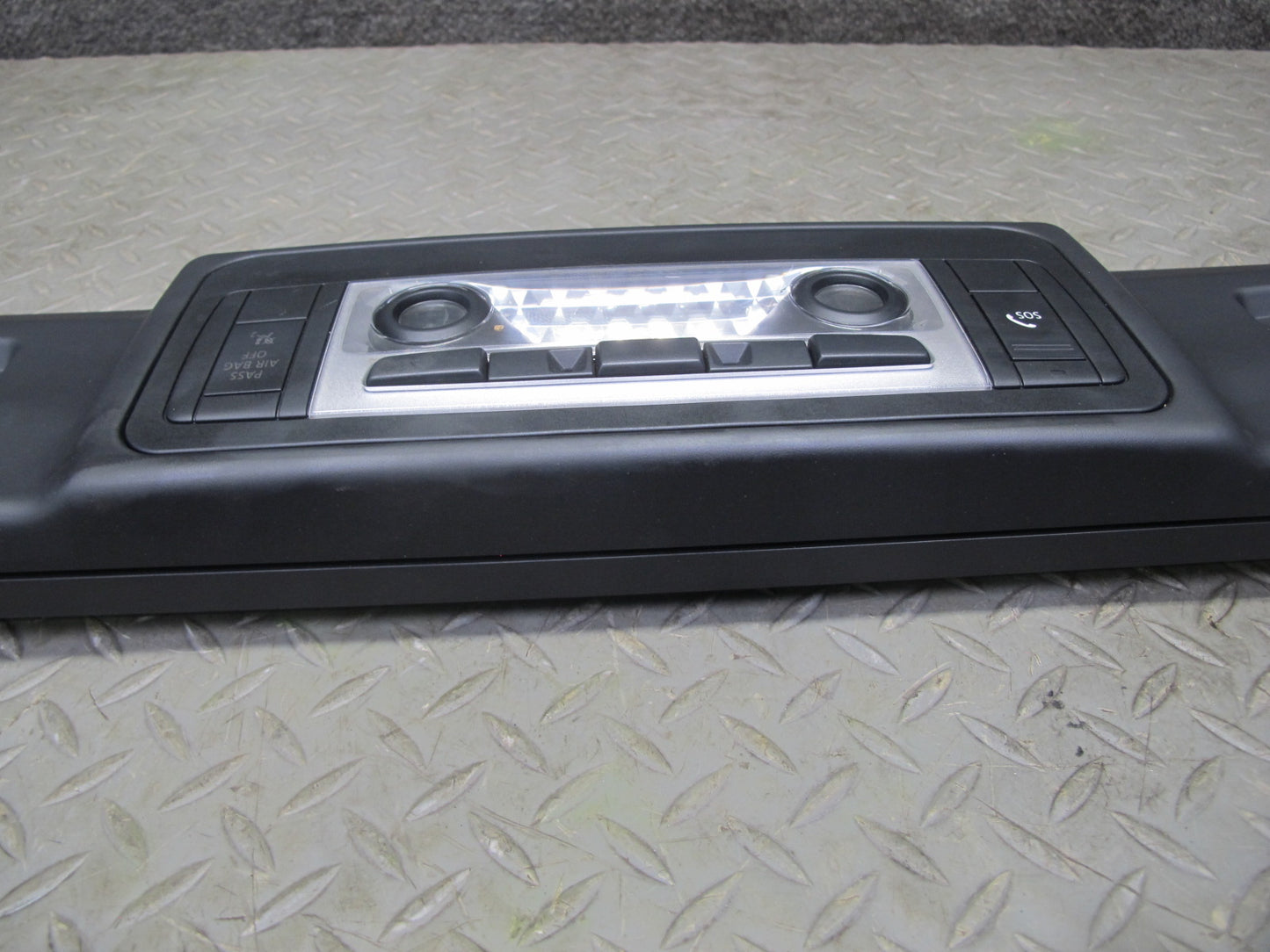08-13 BMW E88 135I Front Windshield Upper Trim Panel w Dome Light Lamp OEM