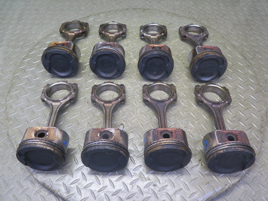 98-00 Lexus GS400 SC400 LS400 1UZFE Set of 8 Engine Piston Connecting Rod OEM