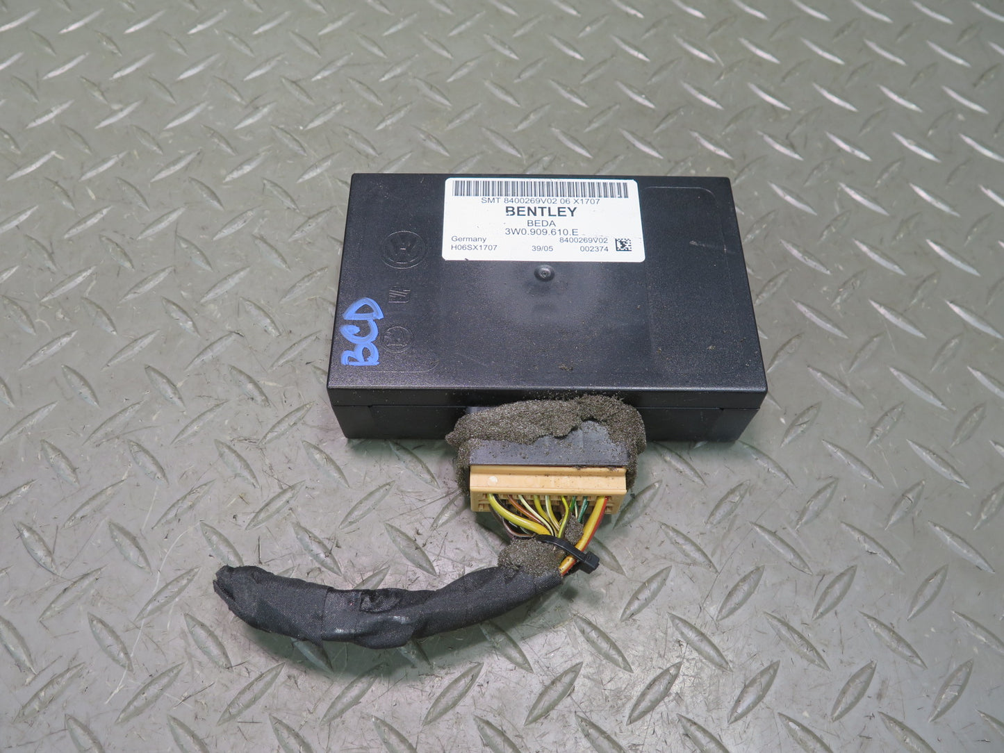 2006 Bentley Flying Spurtrunk Lid Control Module Unit 3W0909610E