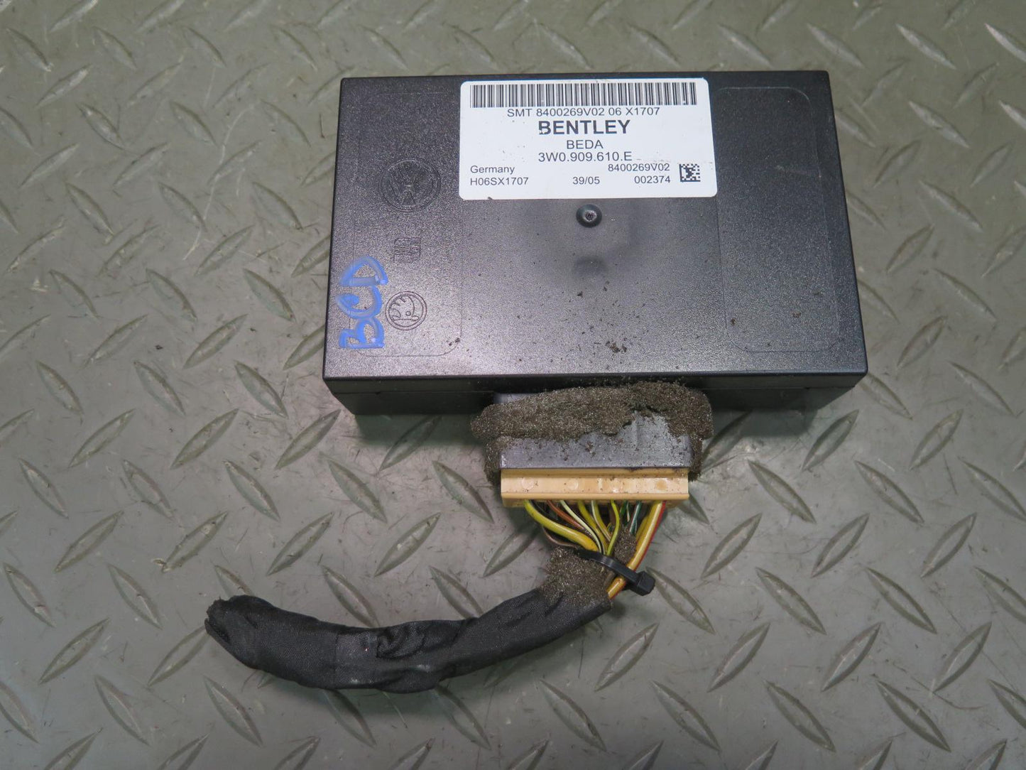 2006 Bentley Flying Spurtrunk Lid Control Module Unit 3W0909610E
