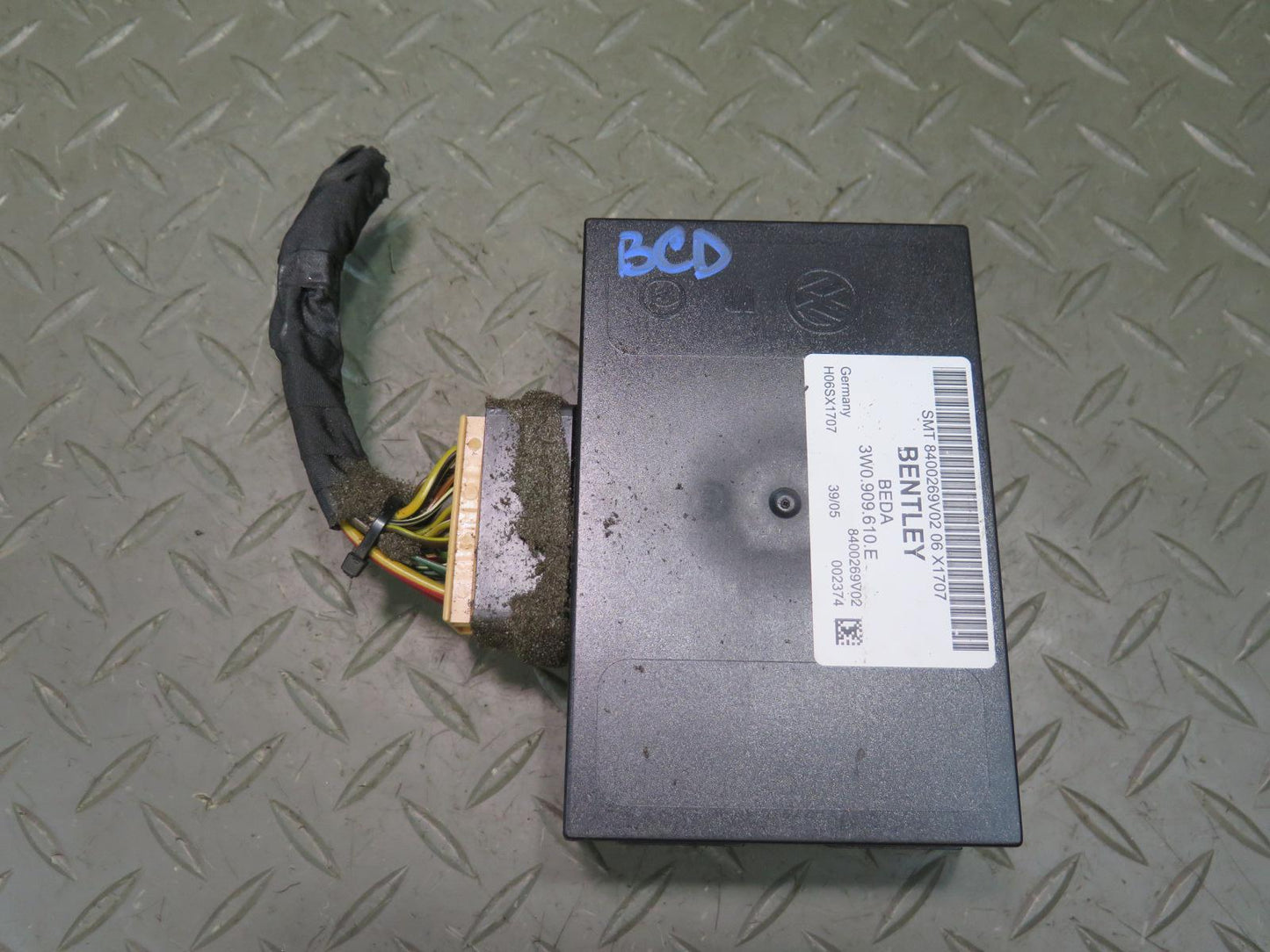 2006 Bentley Flying Spurtrunk Lid Control Module Unit 3W0909610E