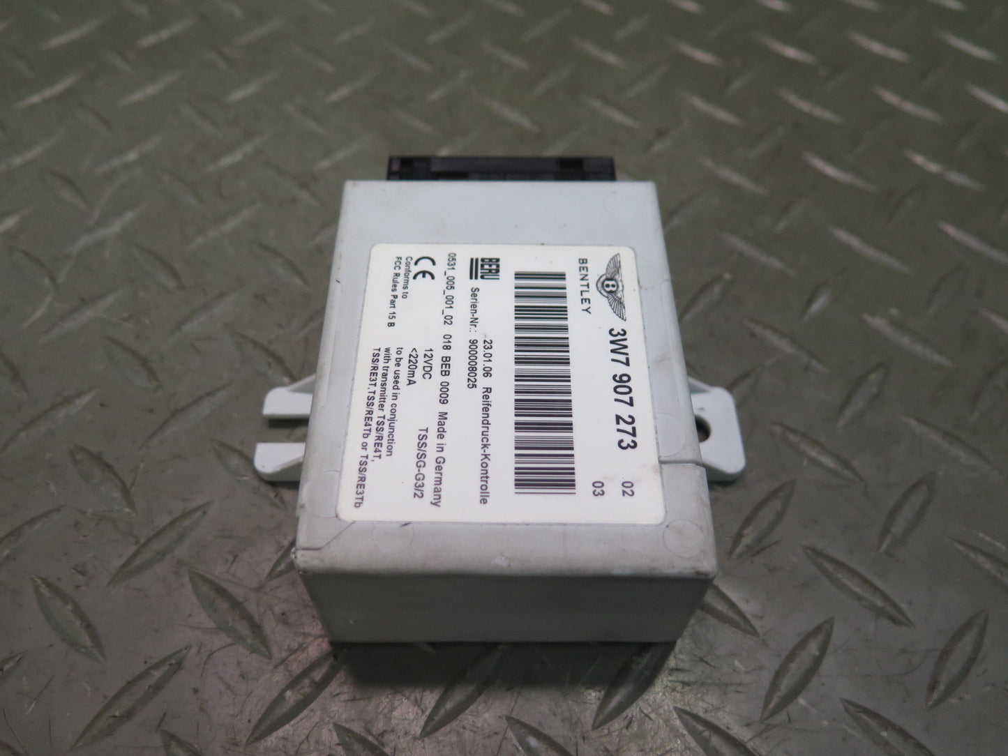 2006-2012 Bentley Flying Spur TPMS Tire Pressure Control Module Unit 3W7907273