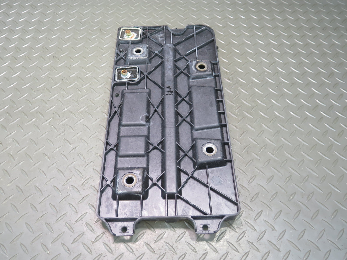 2006-2012 Bentley Flying Spur Rear Battery Tray Box Bracket Holder Plate Set