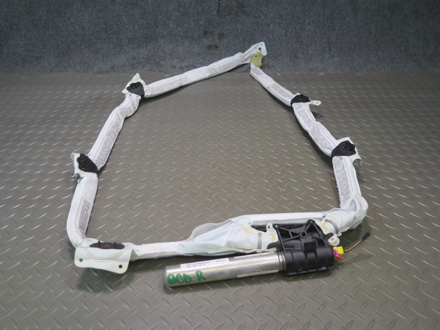 06-12 BENTLEY CONTINENTAL FLYING SPUR RIGHT PASSENGER SIDE CURTAIN SRS AIRBAG 3W5880742A OEM