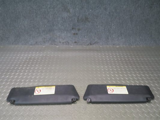 96-99 BMW E36 328ic Convertible Set of 2 Front Left & Right Sun Visor Black OEM