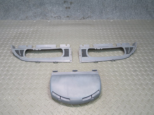 96-99 BMW E36 328iC Convertible Rear Air Vent Trim Panel Grille Set Gray OEM