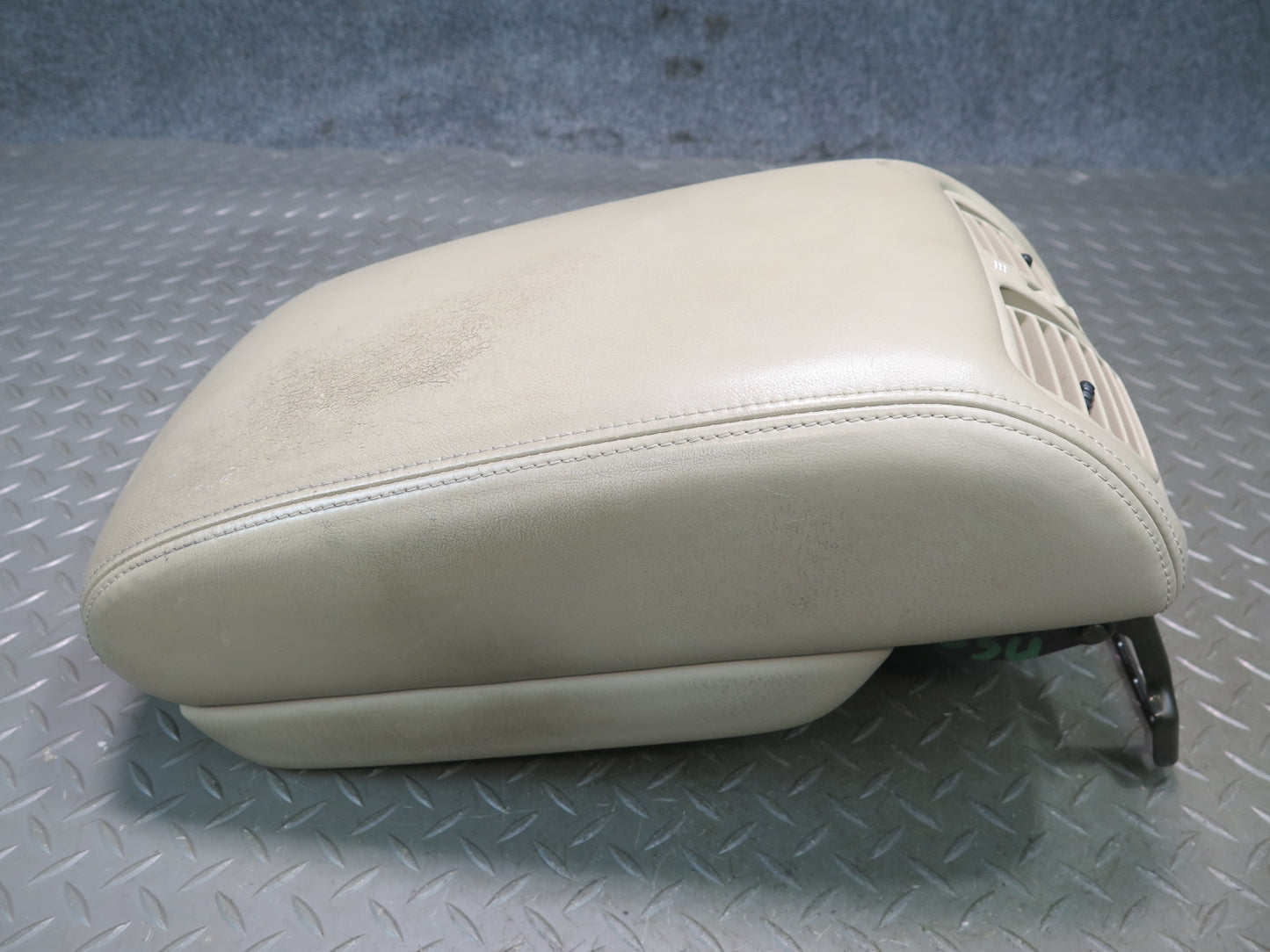 98-00 Lexus UCF20L LS400 Center Console Leather Armrest Lid Storage Ivory OEM