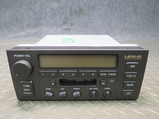 98-00 Lexus UCF20L LS400 Radio Stereo Cassette Player Head Unit 86120-50450 OEM