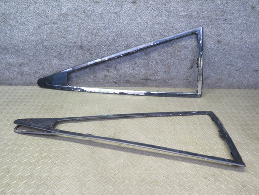 84-89 Nissan Z31 300ZX 2+0 Set of 2 Rear Quarter Window Trim Molding Panel OEM
