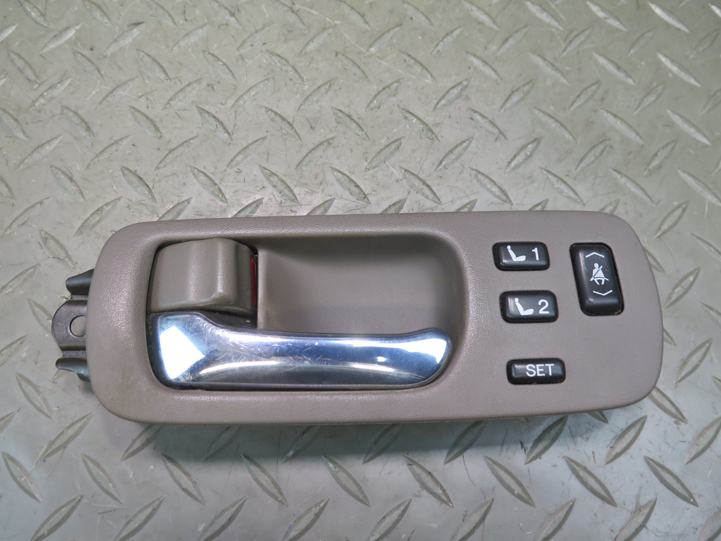95-00 Lexus UCF20L LS400 Set of 4 Interior Door Handle w Trim & Switch Brown OEM